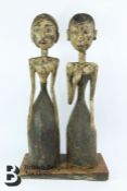 Antique Folk Art Wood Sculpture