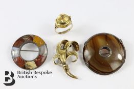 Bernex Rolled Gold Cocktail Watch Ring