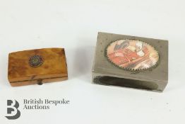 1920's Pontiac Cars Varnished Pill Box