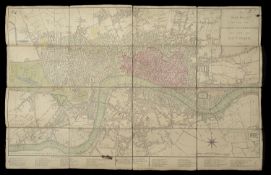 A New Plan of London, Westminster and Southwark; 1810' a folding map
