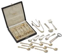 A selection of 20th century .830 Norwegian silver