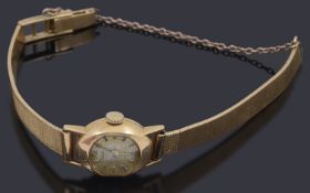 A lady's yellow gold wrist watch by Adar,