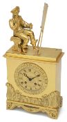A Charles X Ormolu mantel clock c.1830