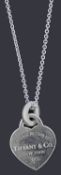 A Tiffany & Co Sterling silver 'Return to Tiffany' heart tag necklace