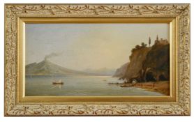 English school, 'View of the Bay of Naples and Vesuvius'