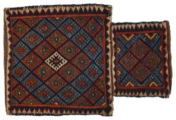 A Persian tribal flatweave salt bag
