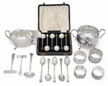 A collection of mostly early 20th century silver