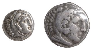 Macedon Alexander III Silver Tetradrachm336-323 BCHead of Herakles facing right, wearing a lion-skin