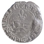 FRANCE, ANGLO GALLIC, HENRY V (1413-22), BILLON NIQUET, 1421F billon niquet or leopard, (1421),