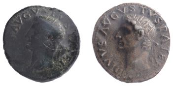 Divus Augustus AE As first, Rome, Struck under Tiberius, 31-37 AD.DIVVS AVGVSTVS PATER, radiate head