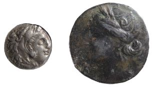 Thrace, Lysimachos Silver Drachm305-281 BCHead of Herakles right, wearing lion skin / Zeus