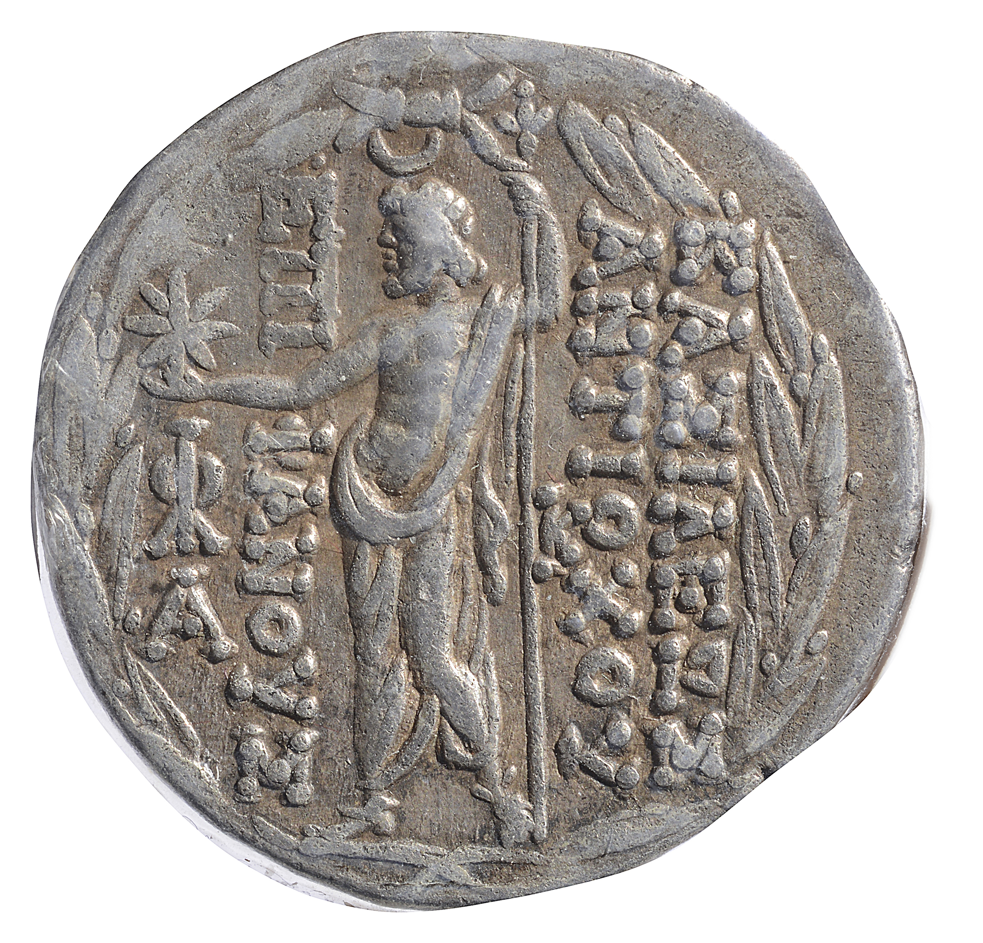 The Seleucid Kingdom, Antiochos VIII Silver Tetradrachm121-96 BCDiademed head of Antiochus VIII to - Image 2 of 2