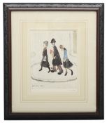 Laurence Stephen Lowry, RBA, RA, (Brit.1887-1976) 'The Family', print