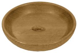 A Robert 'Mouseman' Thompson oak fruit bowl,