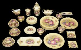 A collection of Aynsley Orchard Gold china