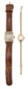 A lady's 9ct gold Rotary and a gentleman's 9ct gold cased wristwatch
