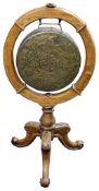 A Victorian Gothic Revival oak dinner gong