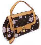 A Louis Vuitton Cherry Blossom Sac Retro by Takashi Murakam