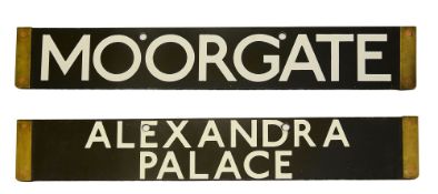 A London Underground Standard Tube Stock enamel cab destination