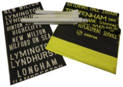 A bundle (7) of modern destination blinds