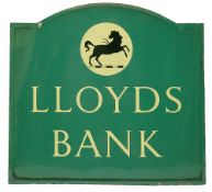 A Lloyds Bank enamel sign