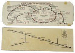 A 1920s Metropolitan Railway carriage map