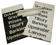 A bundle (9) of modern destination blinds