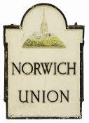 A Norwich Union cast iron sign