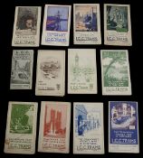A collection of early 20th century London County Council Trams maps