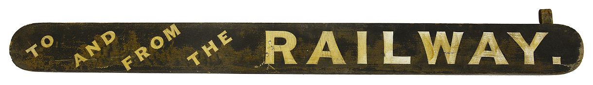 An early 20th century wooden painted direction sign