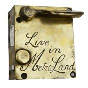 A Metropolitan Railway T-Stock carriage door lock