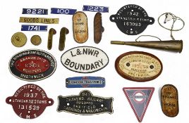 A quantity of railway related objects,