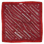 An Hermes silk scarf 'Chaines et gourmette'