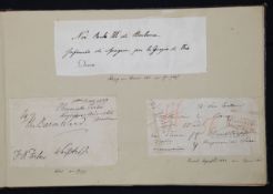 Royal Interest. An album containing a mid-19th c. collection of autographs