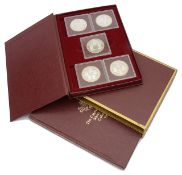 Cayman Islands 1980 Silver Kings Collection set of ten silver proof 25 dollar coins