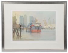 David Penny, (Brit., 20th/21st c.)'The Westminster, Bugsbys Reach'