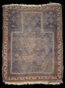 An early 20th century Baluchi prayer rug and another tribal rug , (2)