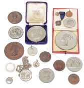 A collection of 19th c. mostly Royal commemorative medals and medallions