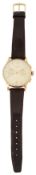 An 18ct gold Chronograph Suisse Gentleman's wristwatch
