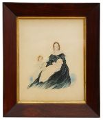 19th c. English school c.1840 Portrait, watercolour