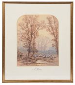 H. Ward, (Brit., 19th c.), 'Moonlight, near the Long Walk, Windsor', watercolour