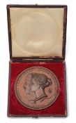 A Great Exhibition bronze Jurors medal 1851. by W. Wyon and G.G. Adams.
