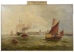 Attrib. F. James (19th c., English School) oil, unsigned