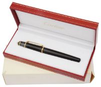 Cartier, Diabolo de Cartier black fountain pen
