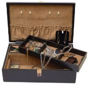 A yellow metal carnelian set fob pendant brooch