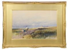 Thomas Bush Hardy (Brit., 1842-1897),'Dunstanburgh Castle' watercolour