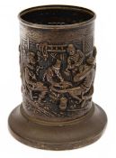 A Dutch .835 silver commemorative pen pot