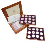 Royal Mint Queen Elizabeth II Golden Jubilee Collection of commemorative proof silver coins