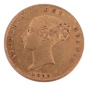A Victorian gold half sovereign