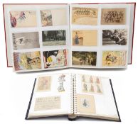 An album of late 19th c. and 20th c. postcards relating to cycling,